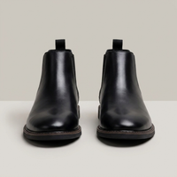PLUXSTYLE::numise::mens-refined-chelsea-boots::pack-black