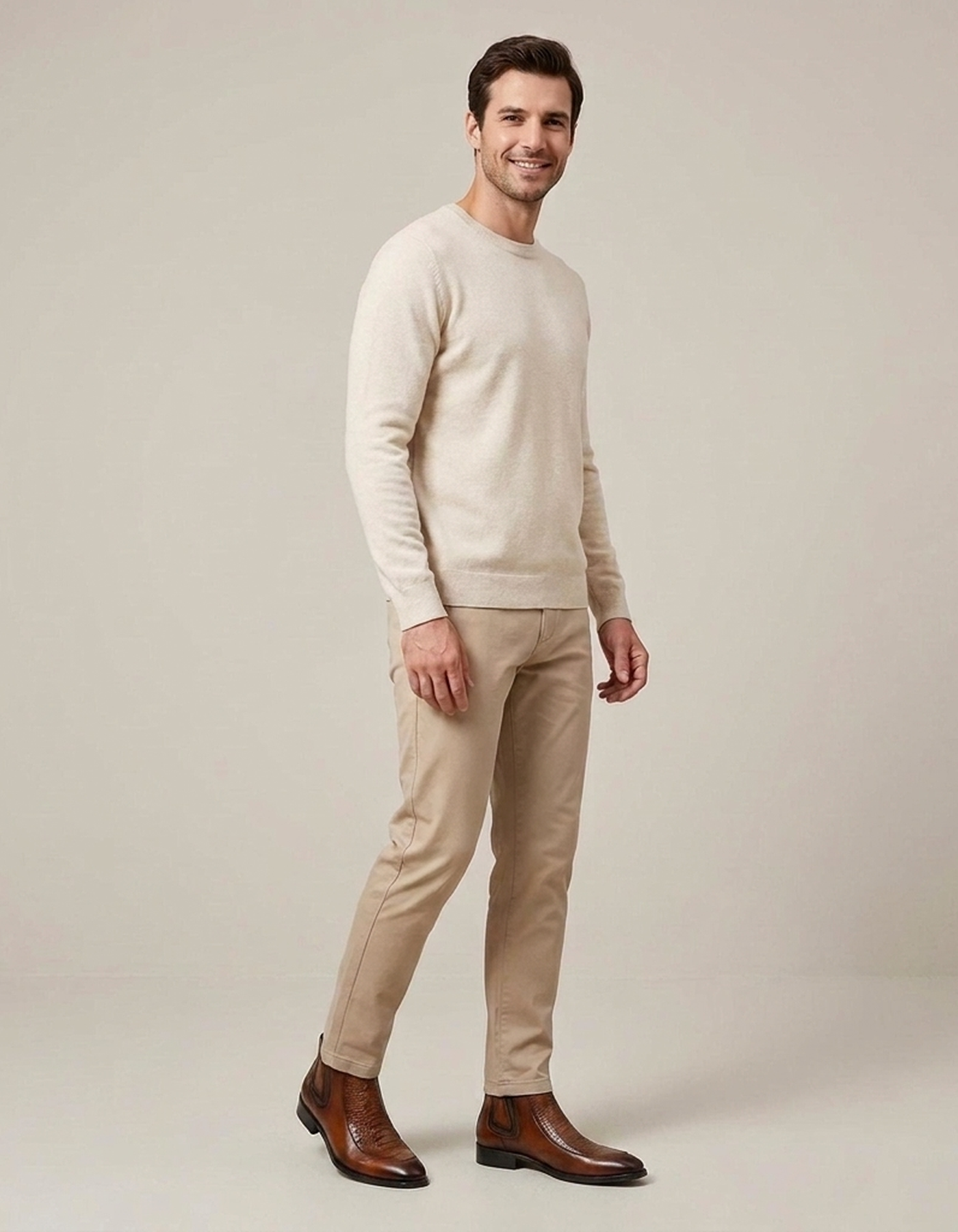PLUXSTYLE::numise::mens-stretch-fit-zip-chelsea-boots::zoom-out
