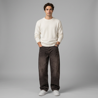 Wide-Leg Baggy Jeans