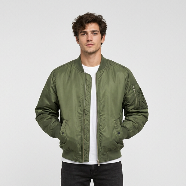 Men's Classic Bomber Jacket