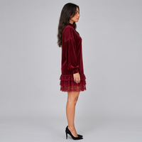 Lainey | Women's Winter High Neck Mini Dress