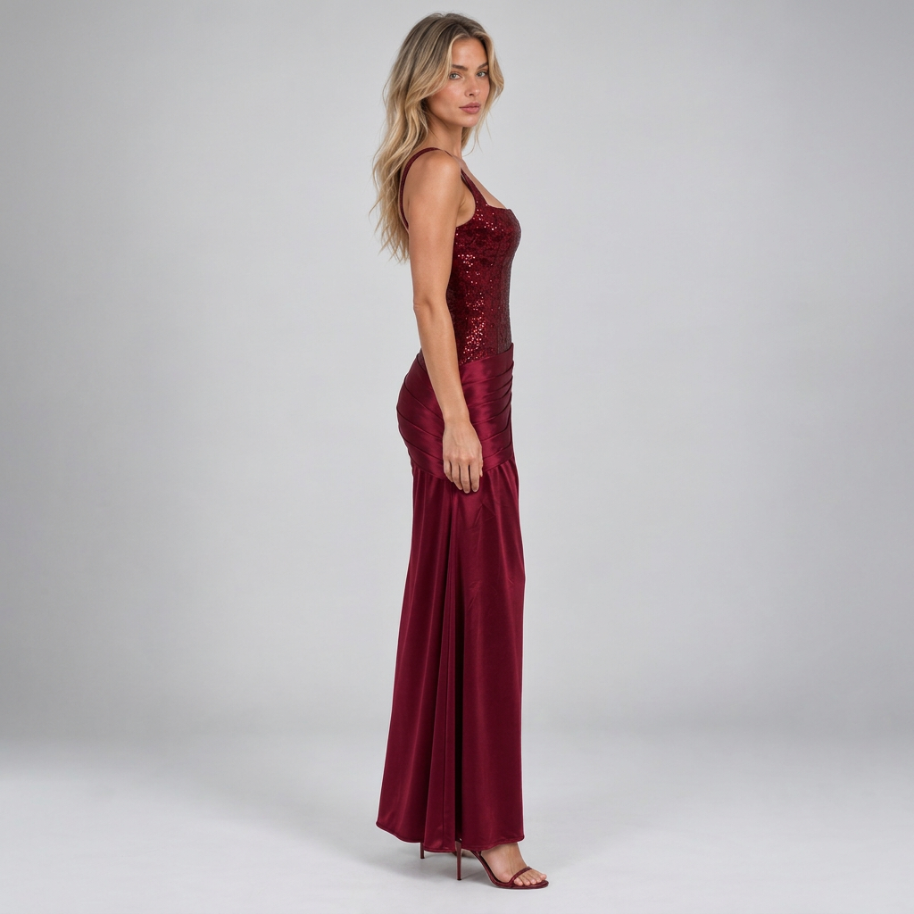 Shelby | Women's Embellished Corset Maxi Dress