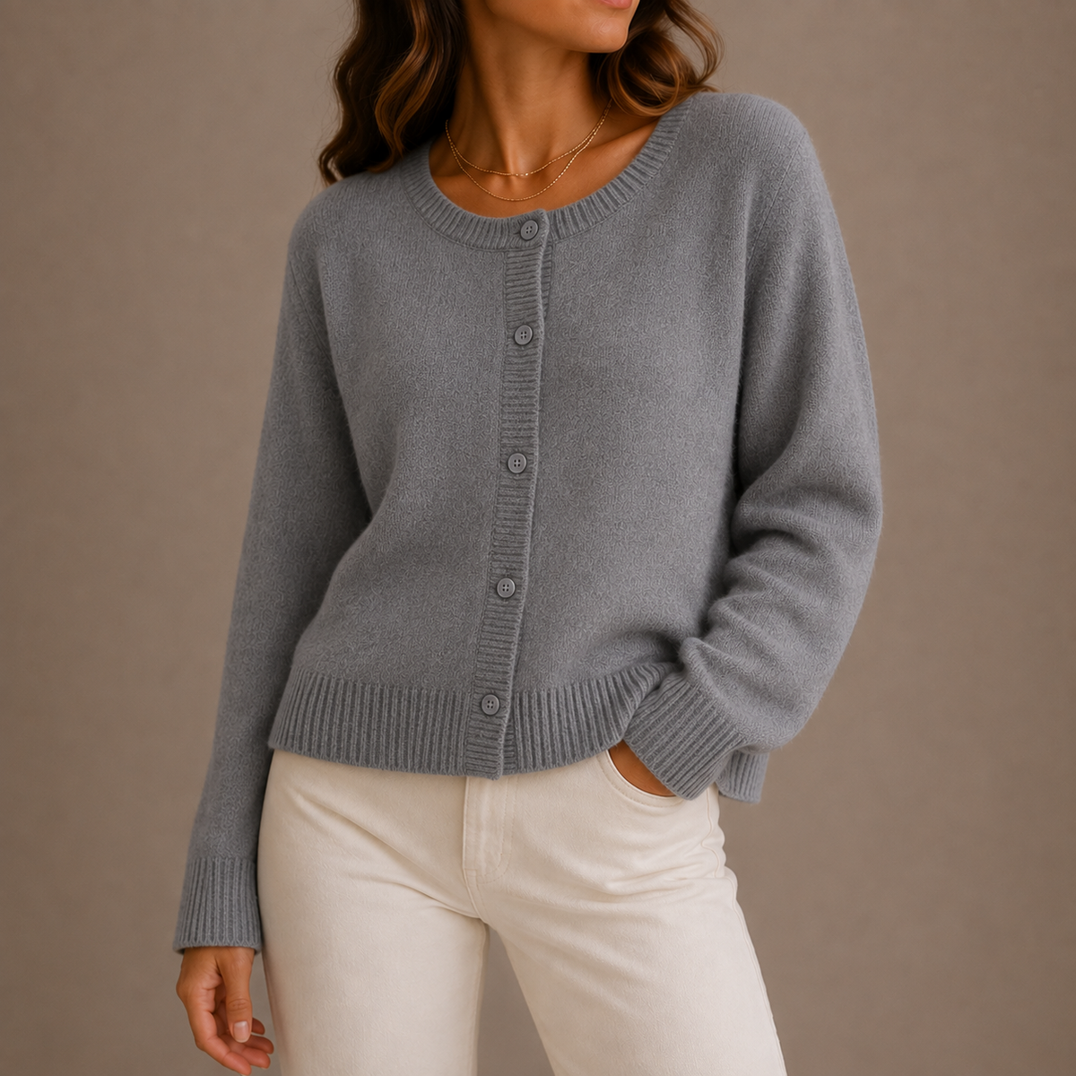 Addison | Women's Knit Button-Up Long-Sleeve Cardigan