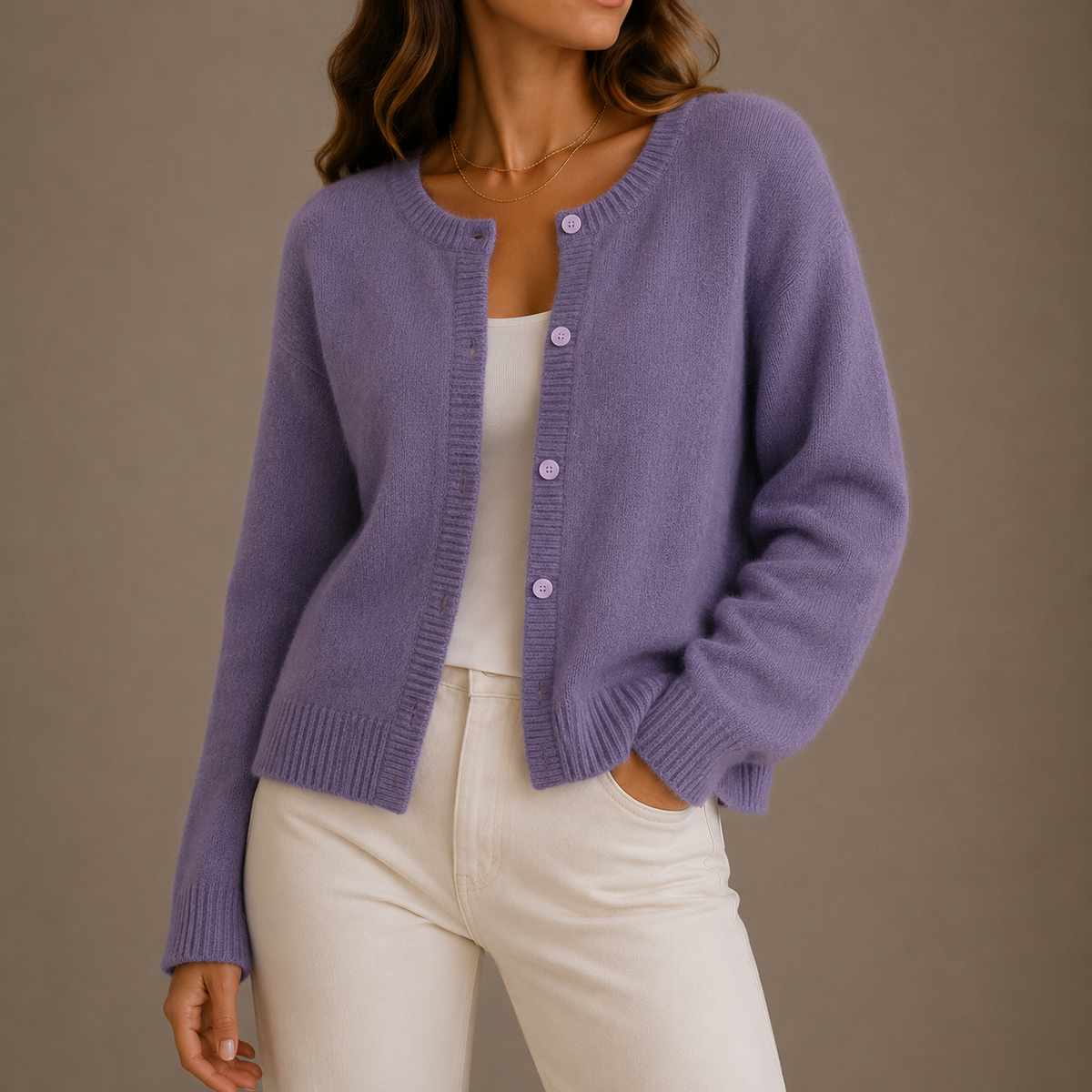 Addison | Women's Knit Button-Up Long-Sleeve Cardigan