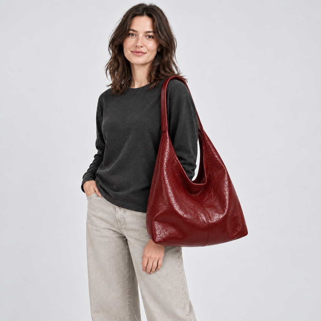 Sac à épaule aux détails raffinés
