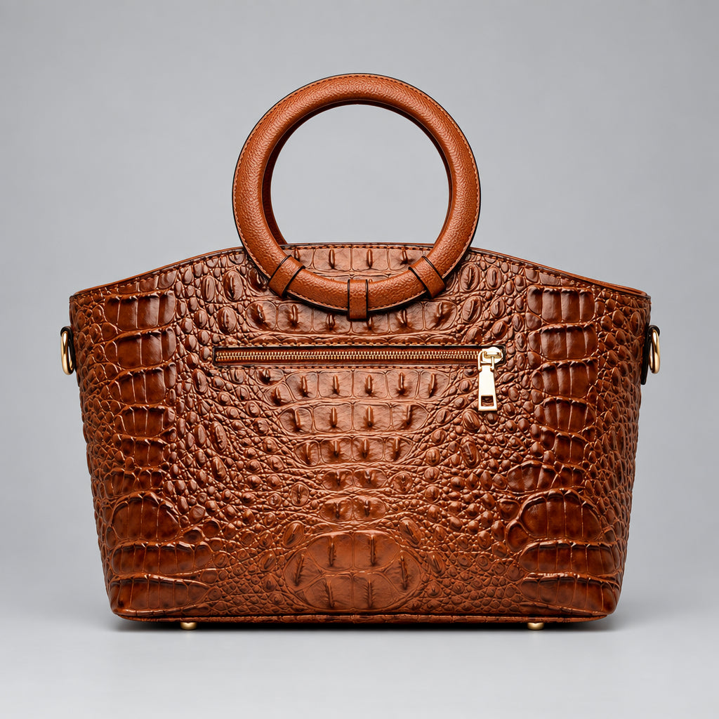 Refined Round-Handle Handbag