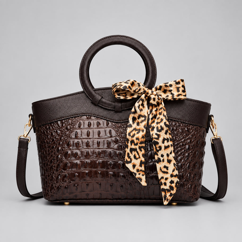 Refined Round-Handle Handbag