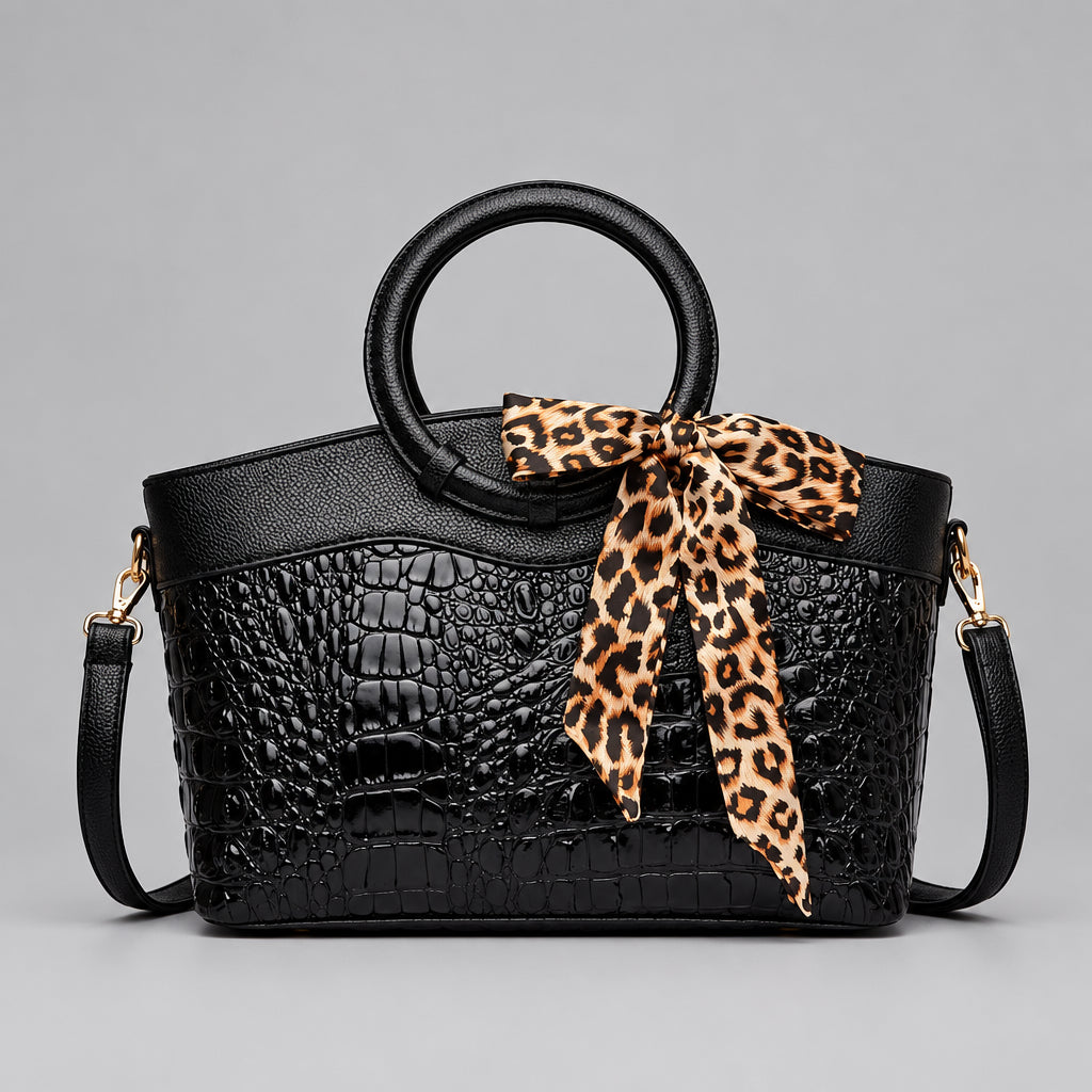 Refined Round-Handle Handbag