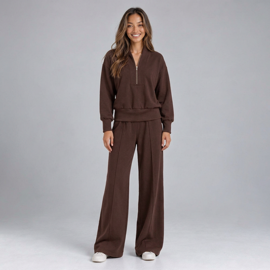 Half-Zip Loungewear Set