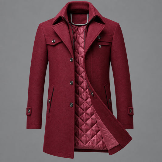 Double-Collar Overcoat
