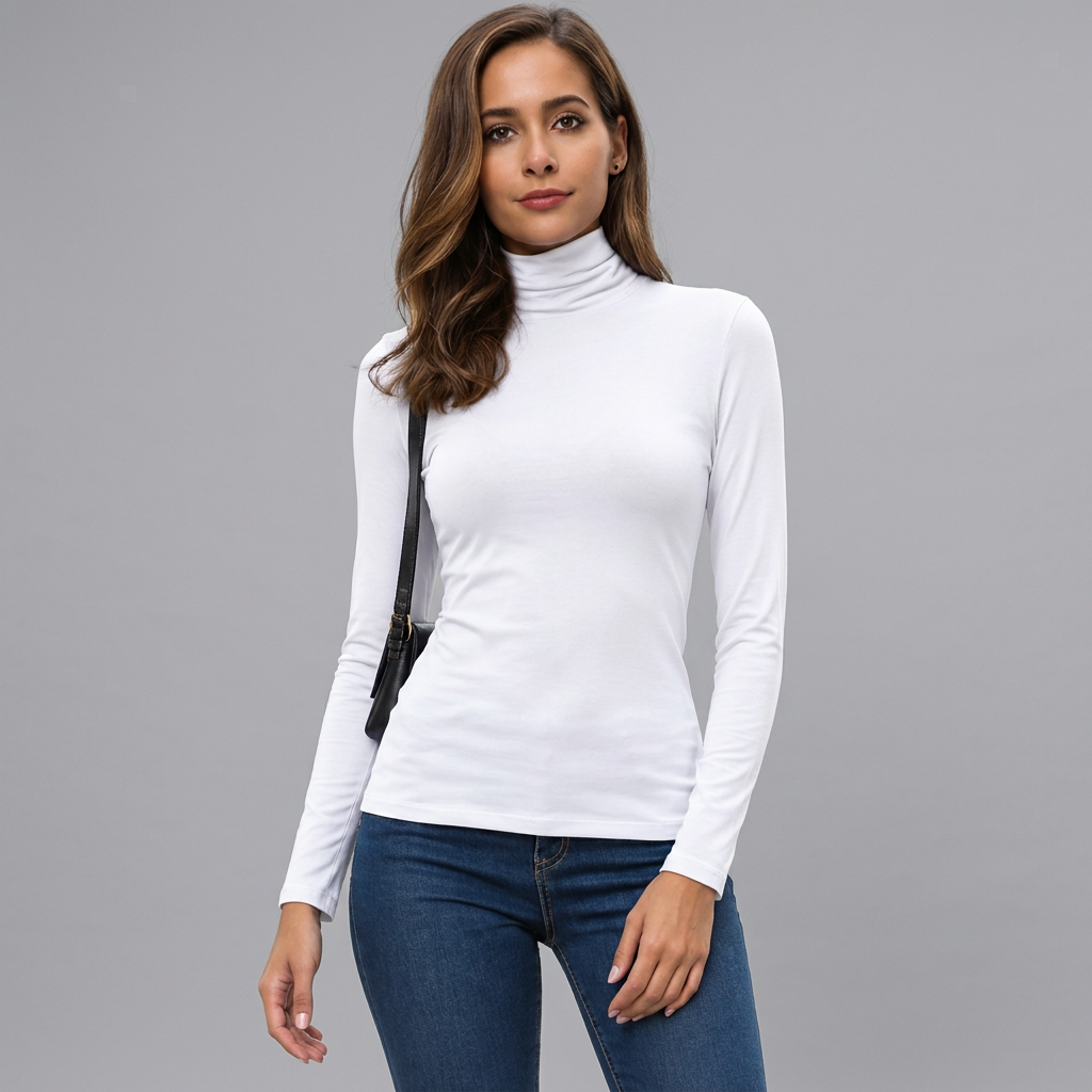 Klassischer Rollkragenpullover