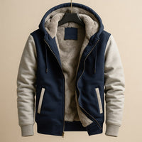 Herren-Kapuzenjacke mit Kontrast
