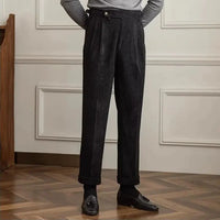 Everett | Men's High-Waisted Corduroy Pleated Pants