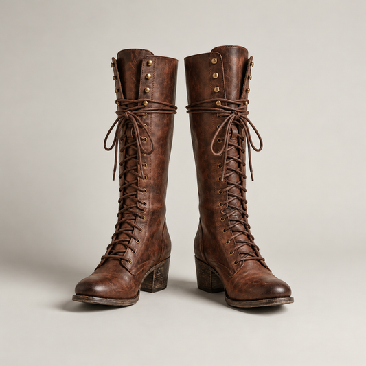 Women’s Lace-Up Knee-High Boots
