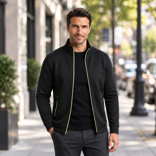 Men's Slim-Fit Stand-Collar Jacket