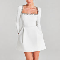 Square Neck Mini Dress