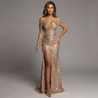 Kelsey | Women's Sequin Evening Wedding Guest Dress