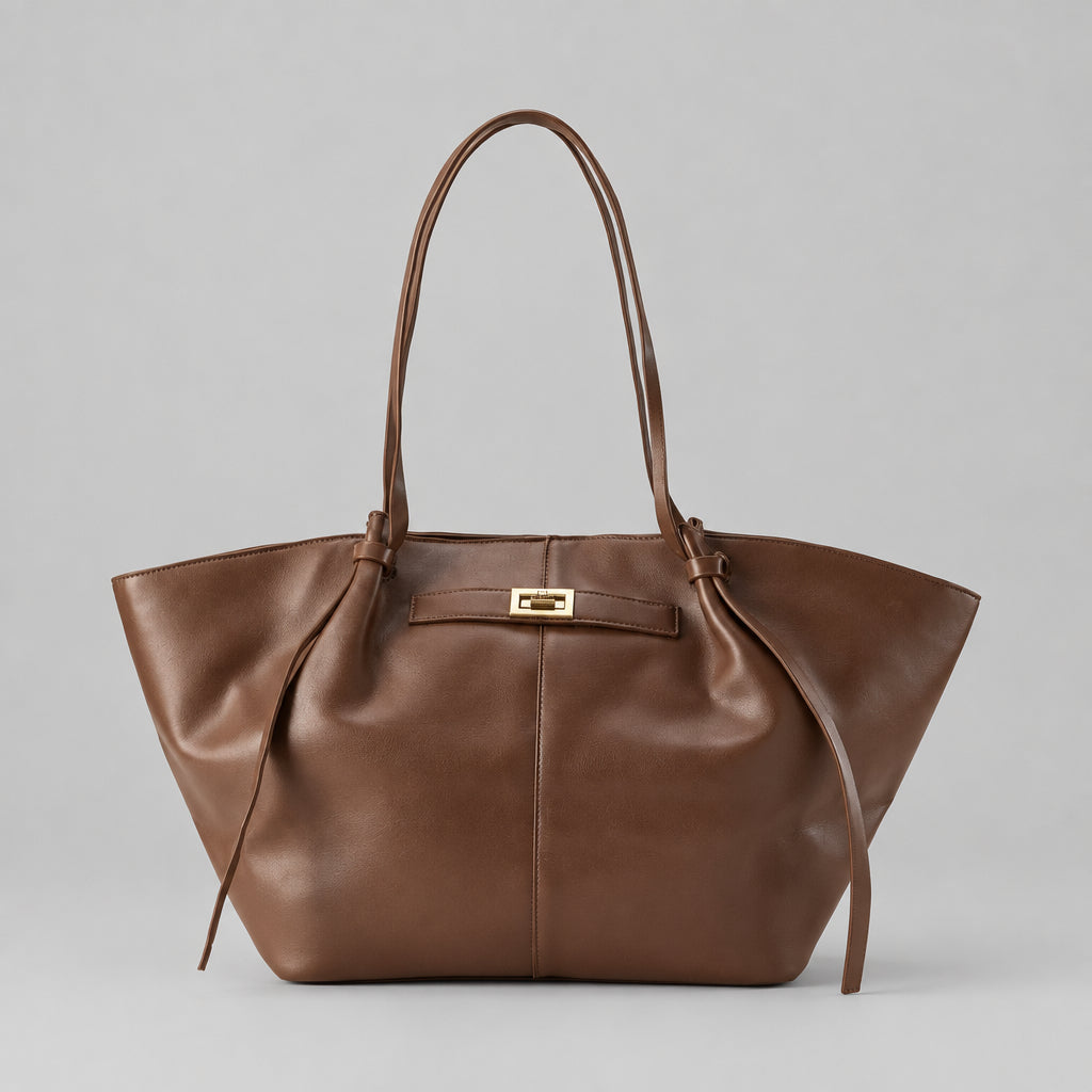 Tote Bag With Front Closure