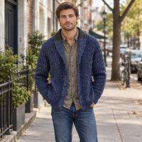 Cardigan classique en maille pour homme