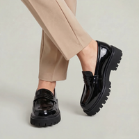 Klobige Loafer mit dicker Sohle