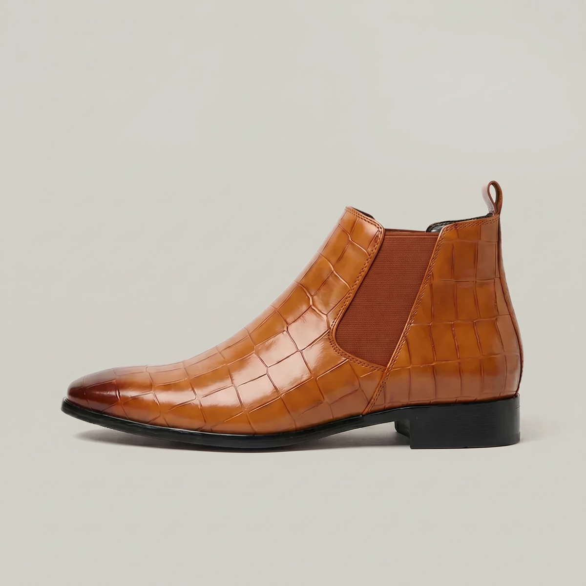 Refined Texture Chelsea Boots