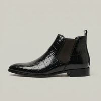 Refined Texture Chelsea Boots