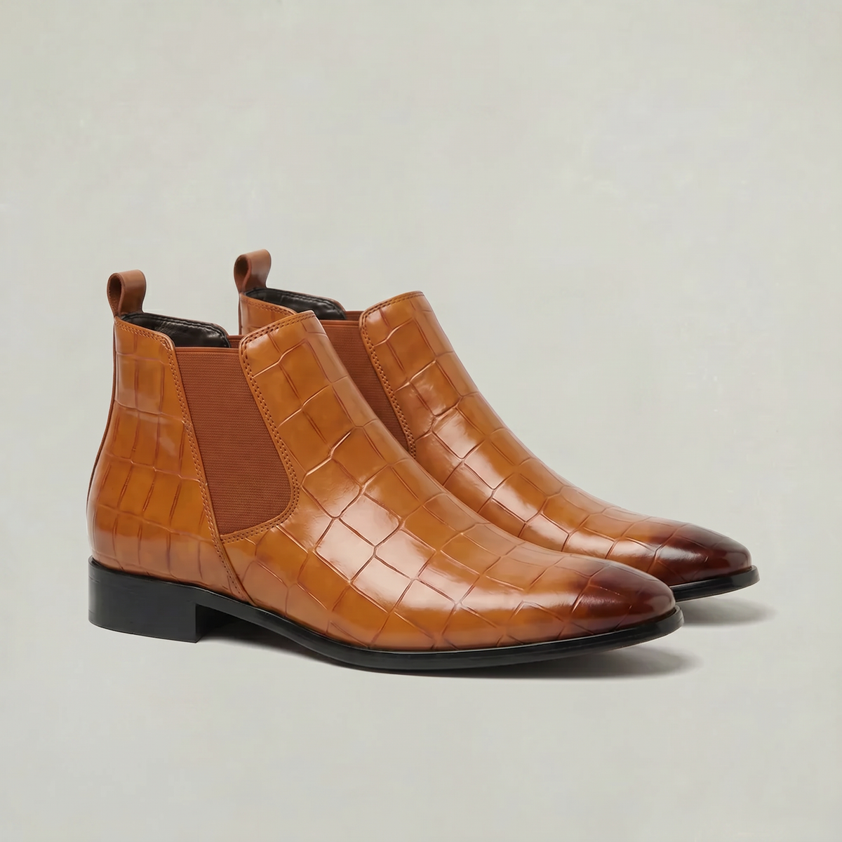 Refined Texture Chelsea Boots