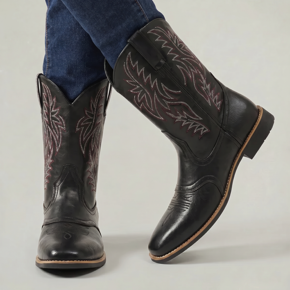 Mid-Calf Western Boots