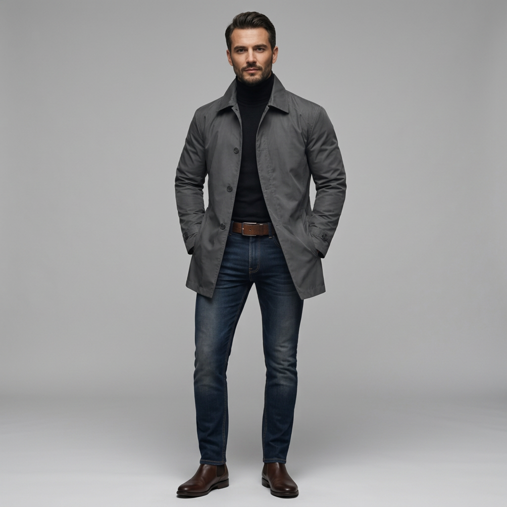 Casual Long Sleeve Winter Coat
