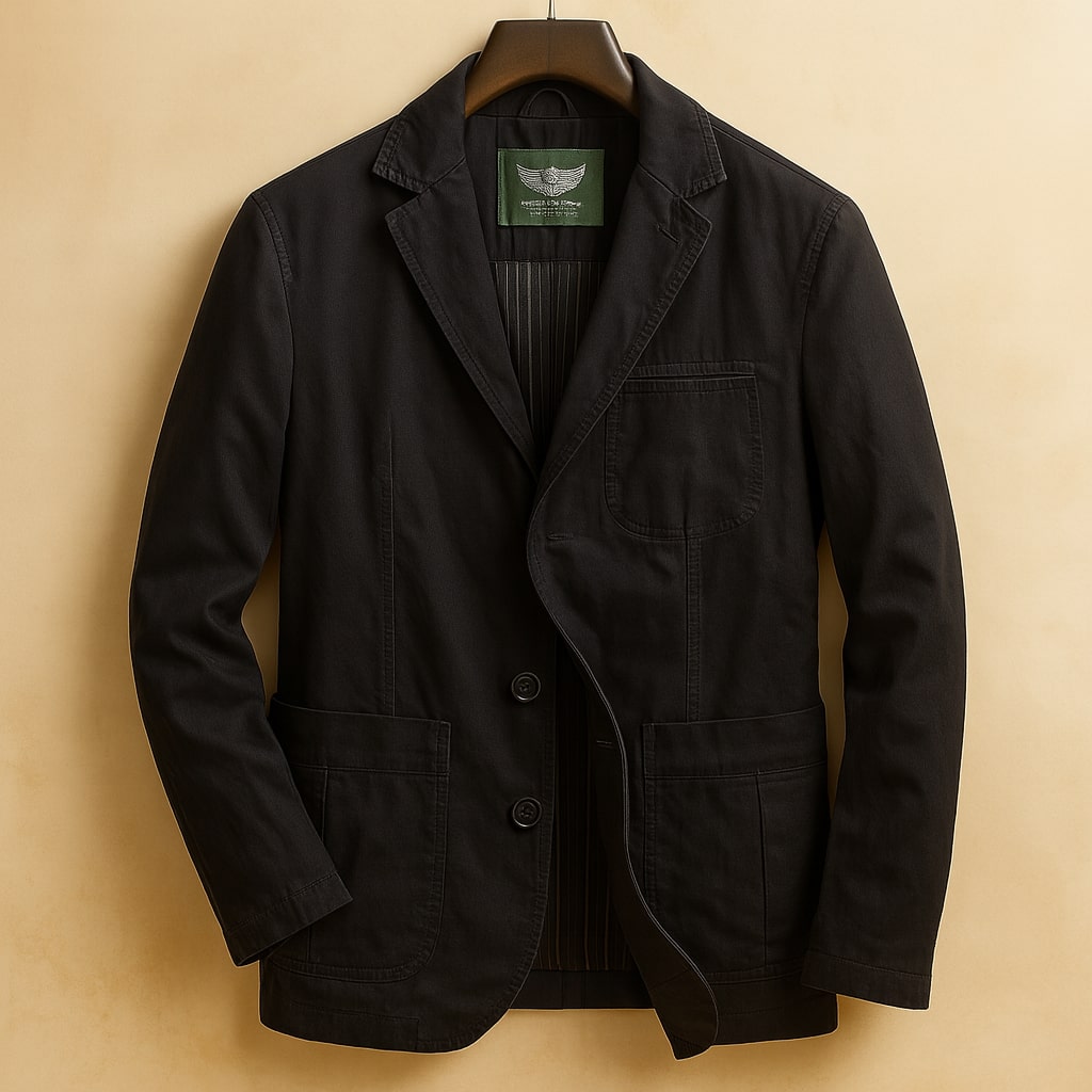 Blazer moderno da uomo dalla texture raffinata