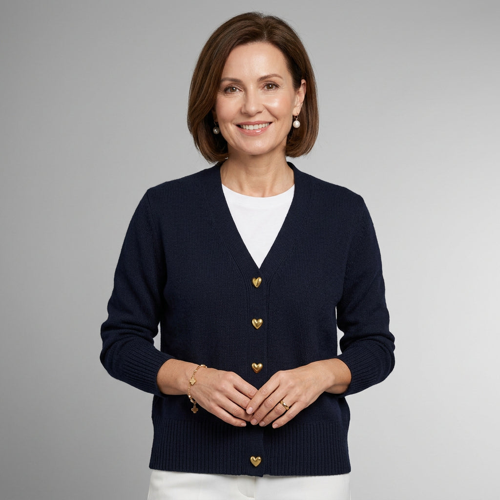 Women's Classic V-Neck Cardigan