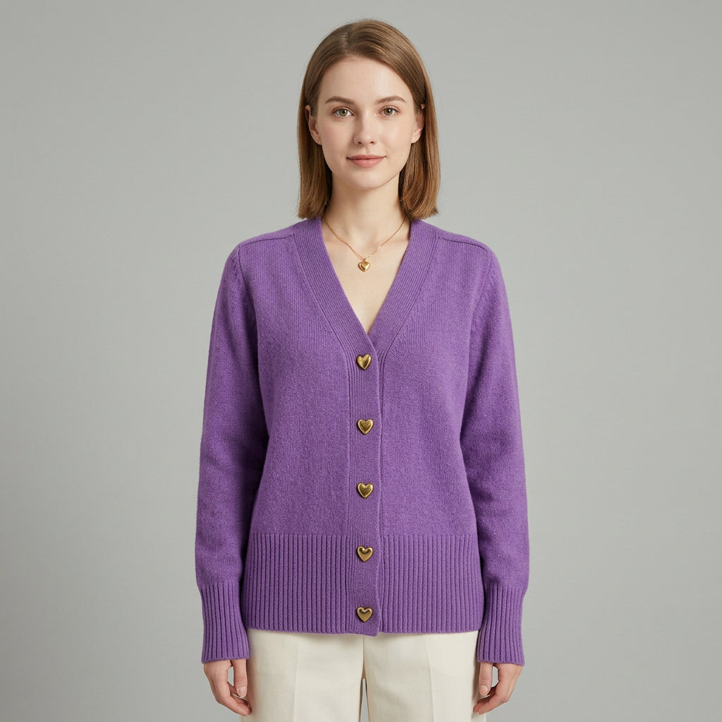 Women's Classic V-Neck Cardigan