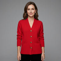 Women's Classic V-Neck Cardigan
