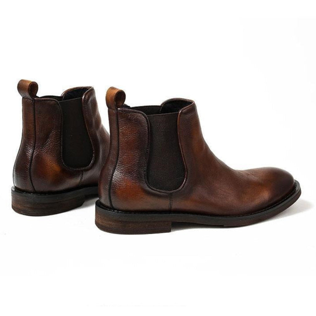 Men's Fire Orange Chelsea Boots