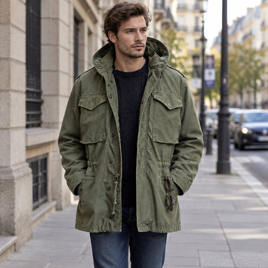 Hooded Cargo Field Jacket
