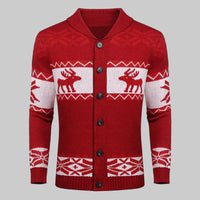 Grayson | Men's Winter Reindeer Knit Cardigan