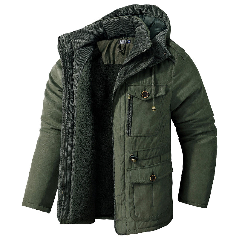 Men’s Winter Parka With Detachable Hood