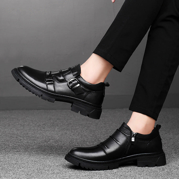 PLUXSTYLE::numise::mens-dual-buckle-lug-sole-footwear::lifestyle-keep-2
