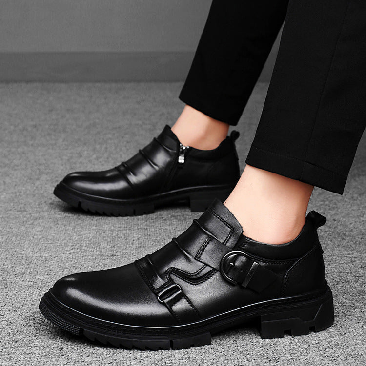 PLUXSTYLE::numise::mens-dual-buckle-lug-sole-footwear::lifestyle-keep-1