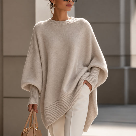 Draped Oversized Knitwear Sweater