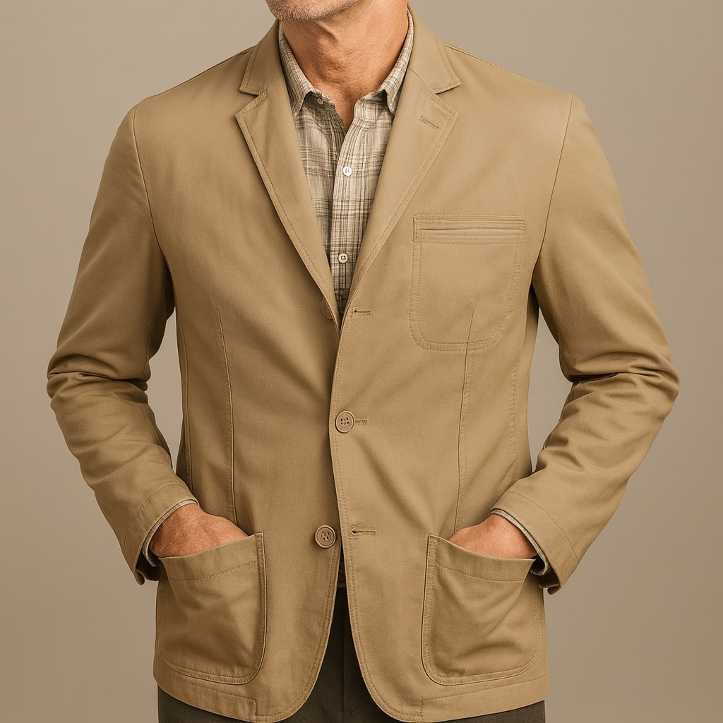 Blazer moderno da uomo dalla texture raffinata