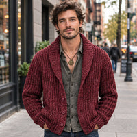 Cardigan classique en maille pour homme