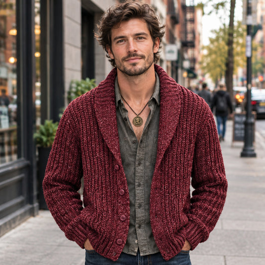 Classic Men's Knit Cardigan