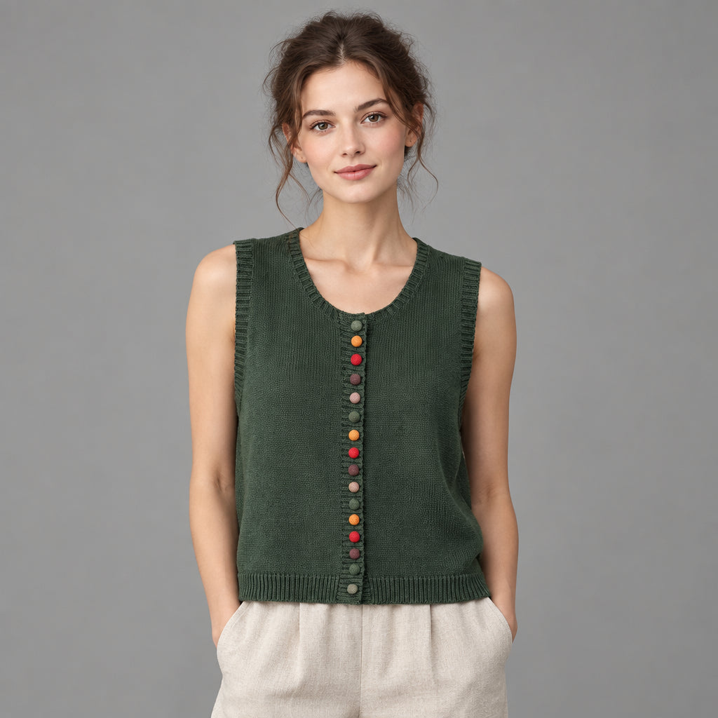 Cardigan With Button Detail