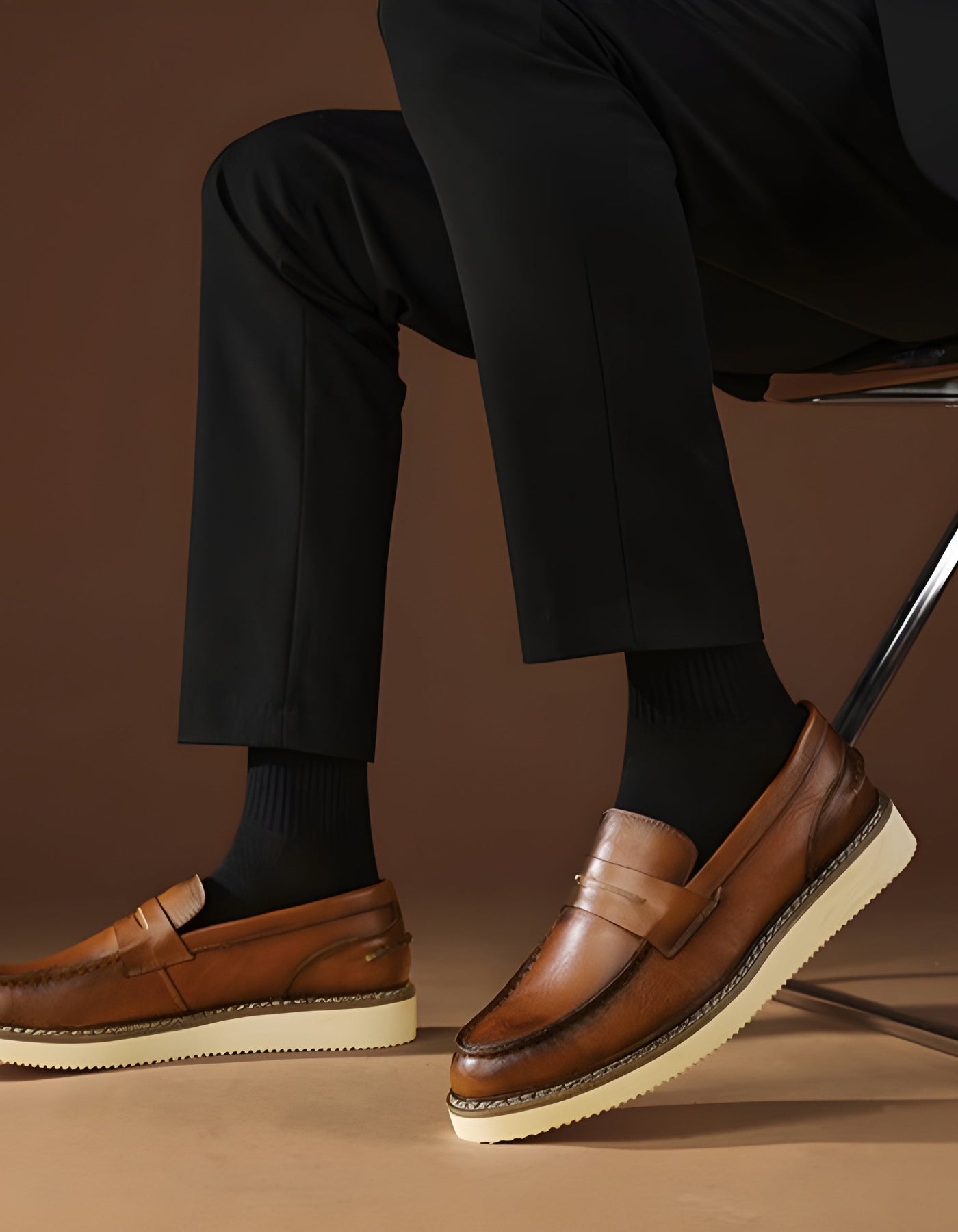 PLUXSTYLE::numise::bergamo-polished-penny-loafers::lifestyle-keep-2