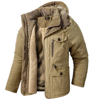 Men’s Winter Parka With Detachable Hood
