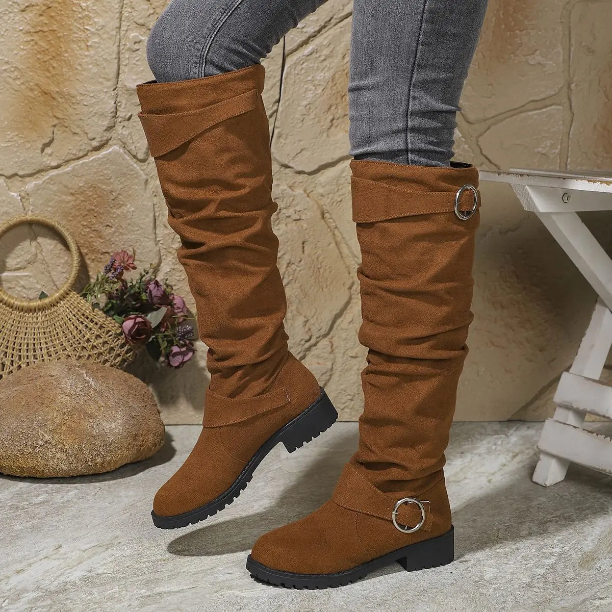 PLUXSTYLE::numise::alicia-slouchy-knee-high-boots::lifestyle-keep-2