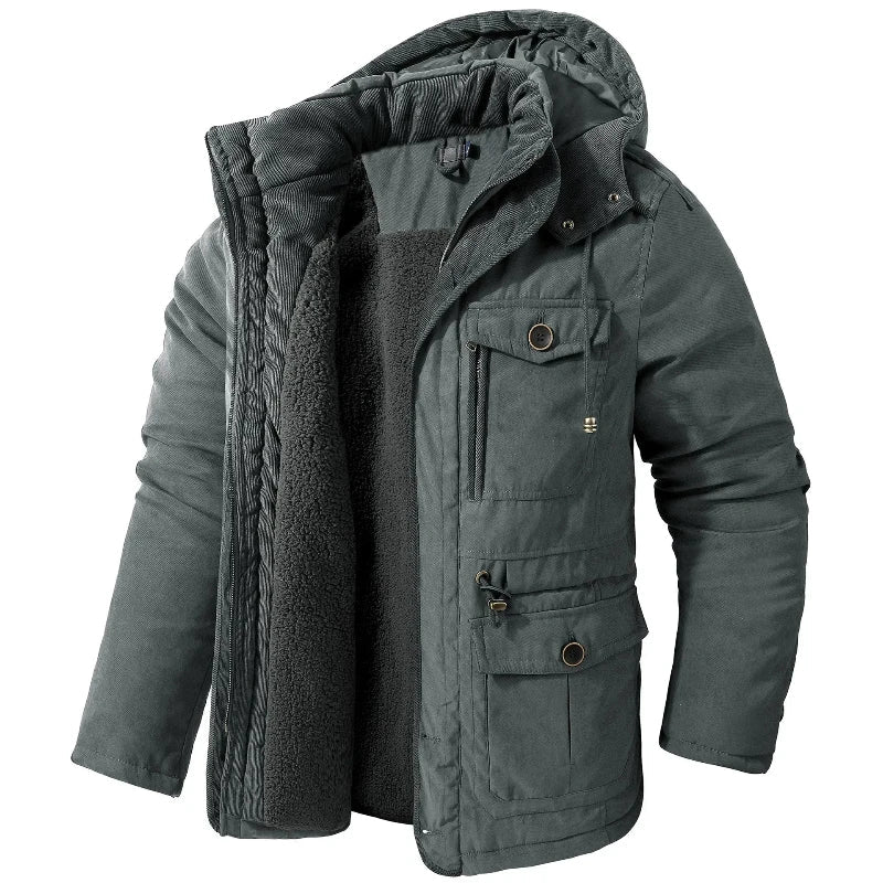 Men’s Winter Parka With Detachable Hood