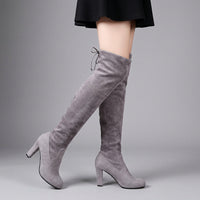 Block Heel Knee-high Boots Boots