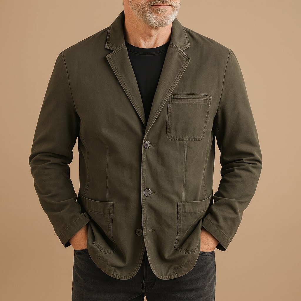 Blazer moderno da uomo dalla texture raffinata